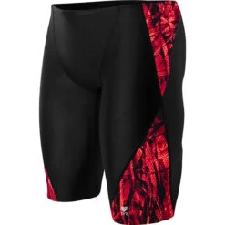 TYR - Men’s Sagano Blade Splice Jammer Swimsuit - Red -Funky Trunks Store tyr mens sagano blade splice jammer swimsuit red 610 3