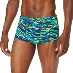 TYR - Miramar All Over Mens Trunks - Blue/Green -Funky Trunks Store tyr miramar all over mens trunks blue green 3