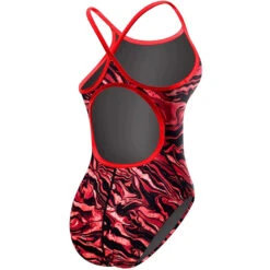 TYR - Miramar Diamondfit Ladies Swimsuit - Red -Funky Trunks Store tyr miramar diamond fit durafast elite one piece swimsuit red 610 6