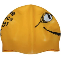 TYR - Smiley Have A Nice Day Silicone Swim Hat -Funky Trunks Store tyr smiley have a nice day silicone swim hat 3