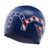 TYR - Stars And Stripes Silicone Adult Swim Cap - Navy -Funky Trunks Store tyr stars and stripes silicone adult swim cap navy