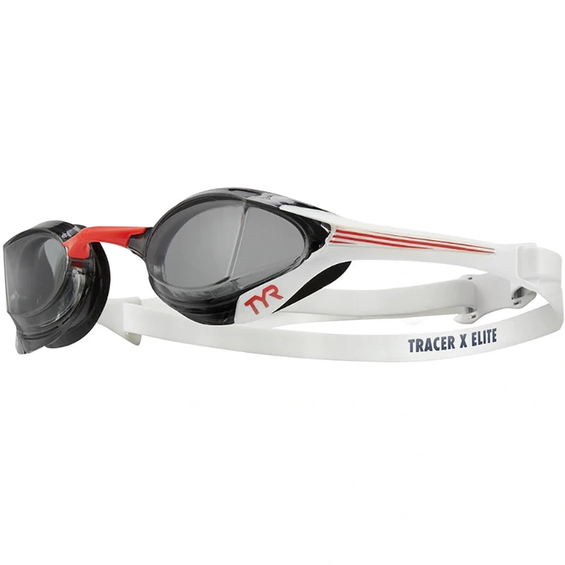 TYR - Tracer-X Elite Racing Adult Goggles - Smoke/Red 3 TYR - Tracer-X Elite Racing Adult Goggles - Smoke/Red