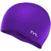 TYR - Wrinkle-Free Silicone Adult Fit Swimming Cap - Purple -Funky Trunks Store tyr wrinkle free silicone adult fit swimming cap purple
