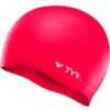TYR - Wrinkle-Free Silicone Adult Fit Swimming Cap - Red -Funky Trunks Store tyr wrinkle free silicone adult fit swimming cap red