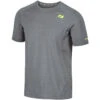 Zone3 - Men's Power Burst T-Shirt - Grey/Neon Yellow -Funky Trunks Store zone3 mens power burst t shirt grey neon yellow 1